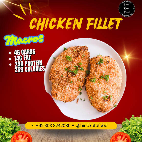 Frozen HKF crispy chicken fillet coated with almond crumbs pack of 2