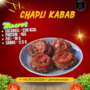 Frozen Beef/Chicken chapli kabab pack of 6